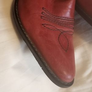 Soft calf leather cowboy boots